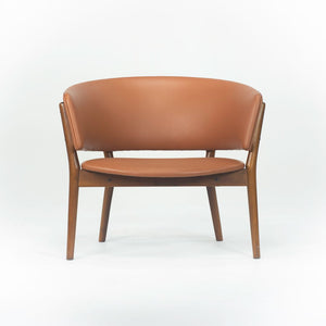 1950s ND83 Lounge Chair by Nanna and Jørgen Ditzel for Knud Willadsen in Oak with Cognac Leather