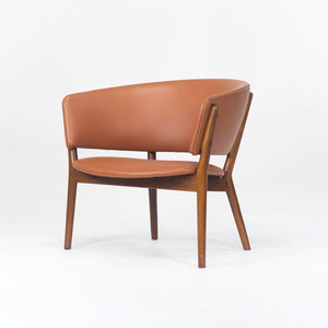 1950s ND83 Lounge Chair by Nanna and Jørgen Ditzel for Knud Willadsen in Oak with Cognac Leather