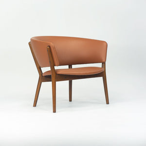 1950s ND83 Lounge Chair by Nanna and Jørgen Ditzel for Knud Willadsen in Oak with Cognac Leather