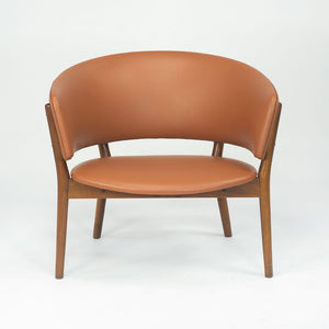 1950s ND83 Lounge Chair by Nanna and Jørgen Ditzel for Knud Willadsen in Oak with Cognac Leather