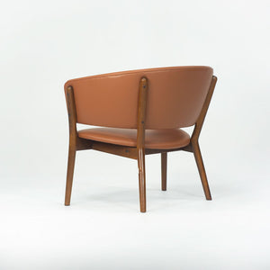 1950s ND83 Lounge Chair by Nanna and Jørgen Ditzel for Knud Willadsen in Oak with Cognac Leather