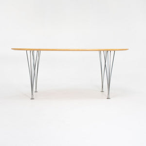 1970s Superellipse Dining Table by Bruno Mathsson and Piet Hein for Fritz Hansen in Figured Birch