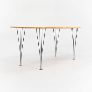 1970s Superellipse Dining Table by Bruno Mathsson and Piet Hein for Fritz Hansen in Figured Birch