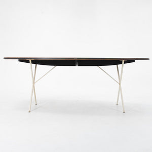 1954 Soft Edge Curved Dining Table Model 5259 by George Nelson for Herman Miller in Walnut