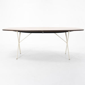 1954 Soft Edge Curved Dining Table Model 5259 by George Nelson for Herman Miller in Walnut