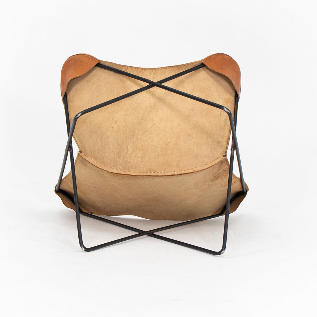 1950S Butterfly Chair and Ottoman By Jorge Ferrari-Hardoy, Antonio Bonet, And Juan Kurchan for Knoll (Similar Ottoman)