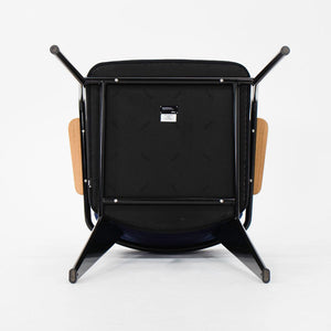 2018 Fauteuil Direction Chair by Jean Prouvé for Vitra in Blue and Black Fabric 12x Available