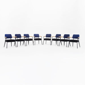 2018 Fauteuil Direction Chair by Jean Prouvé for Vitra in Blue and Black Fabric 12x Available