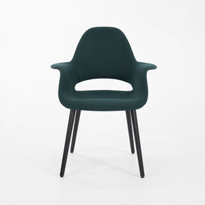 2021 Organic Chair by Charles Eames and Eero Saarinen for Vitra in Green / Blue Fabric