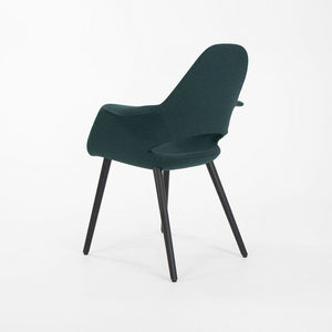 2021 Organic Chair by Charles Eames and Eero Saarinen for Vitra in Green / Blue Fabric