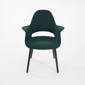 2021 Organic Chair by Charles Eames and Eero Saarinen for Vitra in Green / Blue Fabric