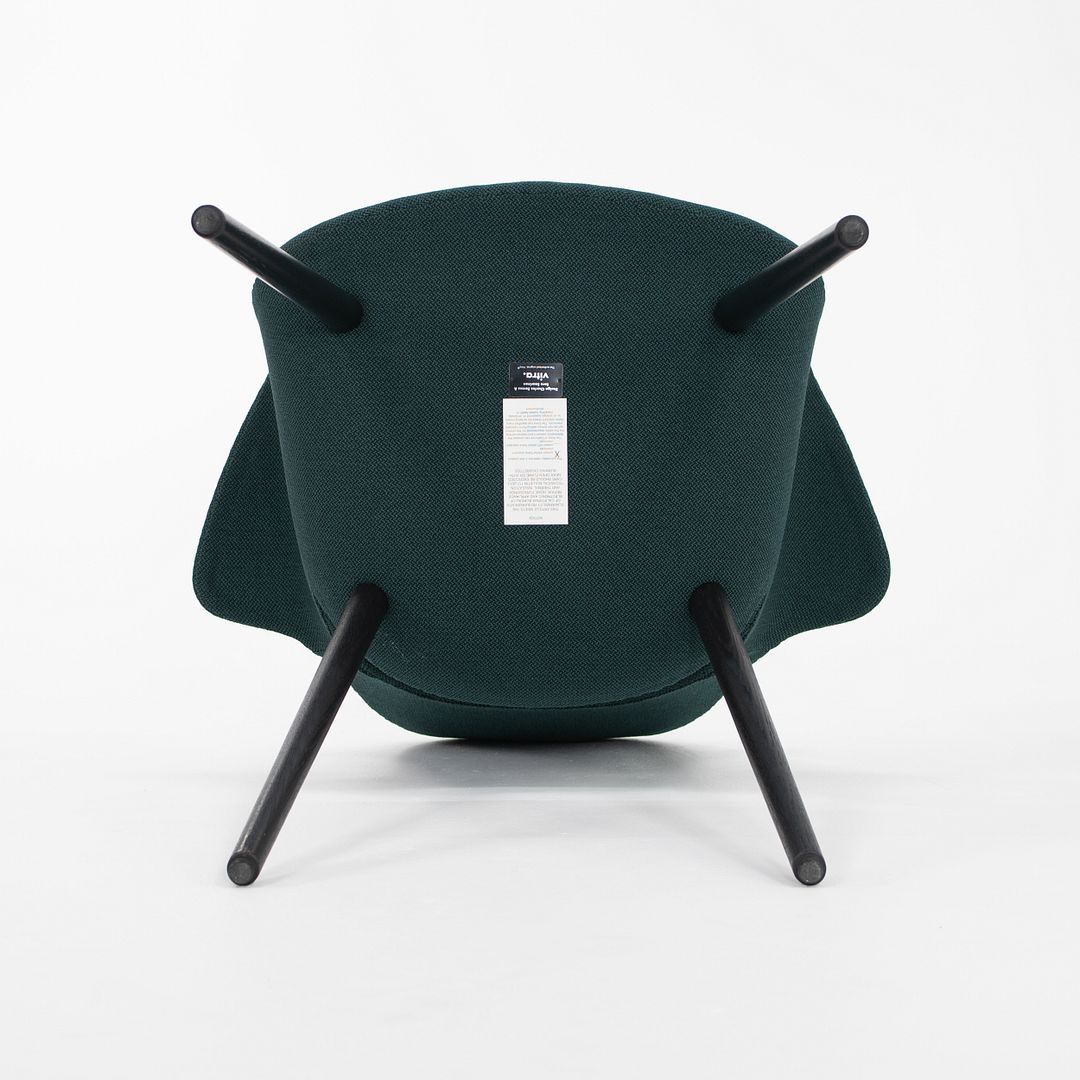 2021 Organic Chair by Charles Eames and Eero Saarinen for Vitra in Green / Blue Fabric