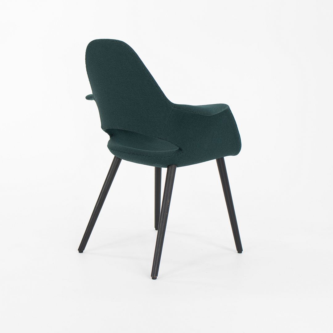 2021 Organic Chair by Charles Eames and Eero Saarinen for Vitra in Green / Blue Fabric