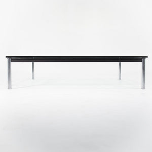 SOLD 1980s LC10-P Coffee Table by Le Corbusier, Pierre Jeanneret, and Charlotte Perriand for Cassina in Glass and Chromed Steel