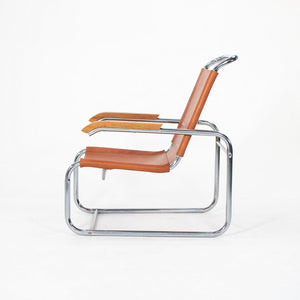 SOLD 1960s B35 Lounge Chair by Marcel Breuer for Thonet in Chromed Steel and Leather