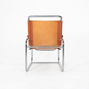 SOLD 1960s B35 Lounge Chair by Marcel Breuer for Thonet in Chromed Steel and Leather