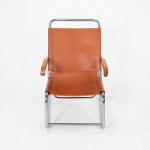 SOLD 1960s B35 Lounge Chair by Marcel Breuer for Thonet in Chromed Steel and Leather