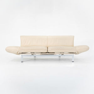 1980s DS-140 by Reto Frigg for de Sede in Ivory Leather with Chromed Steel Frame