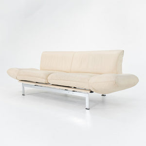 1980s DS-140 by Reto Frigg for de Sede in Ivory Leather with Chromed Steel Frame
