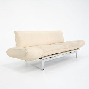 1980s DS-140 by Reto Frigg for de Sede in Ivory Leather with Chromed Steel Frame