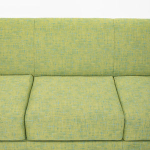 SOLD 2016 Goetz Sofa by Mark Goetz for Herman Miller in Ash with Green Fabric