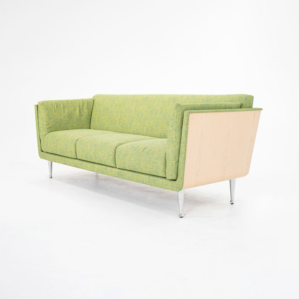 2016 Goetz Sofa by Mark Goetz for Herman Miller in Ash with Green Fabric