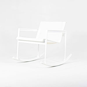 SOLD 2022 Richard Schultz 1966 Series Single Rocker / Rocking Chair for Knoll in White on White