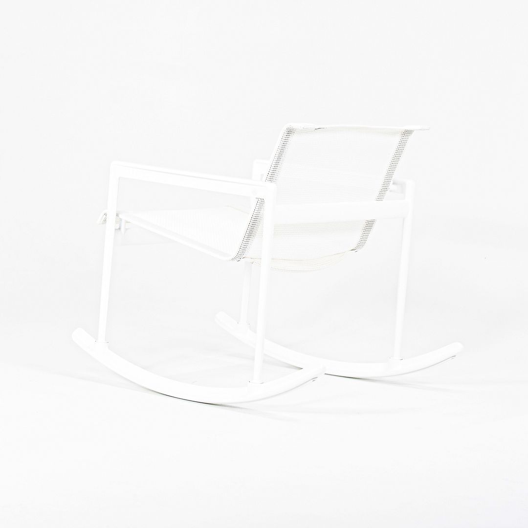 SOLD 2022 Richard Schultz 1966 Series Single Rocker / Rocking Chair for Knoll in White on White