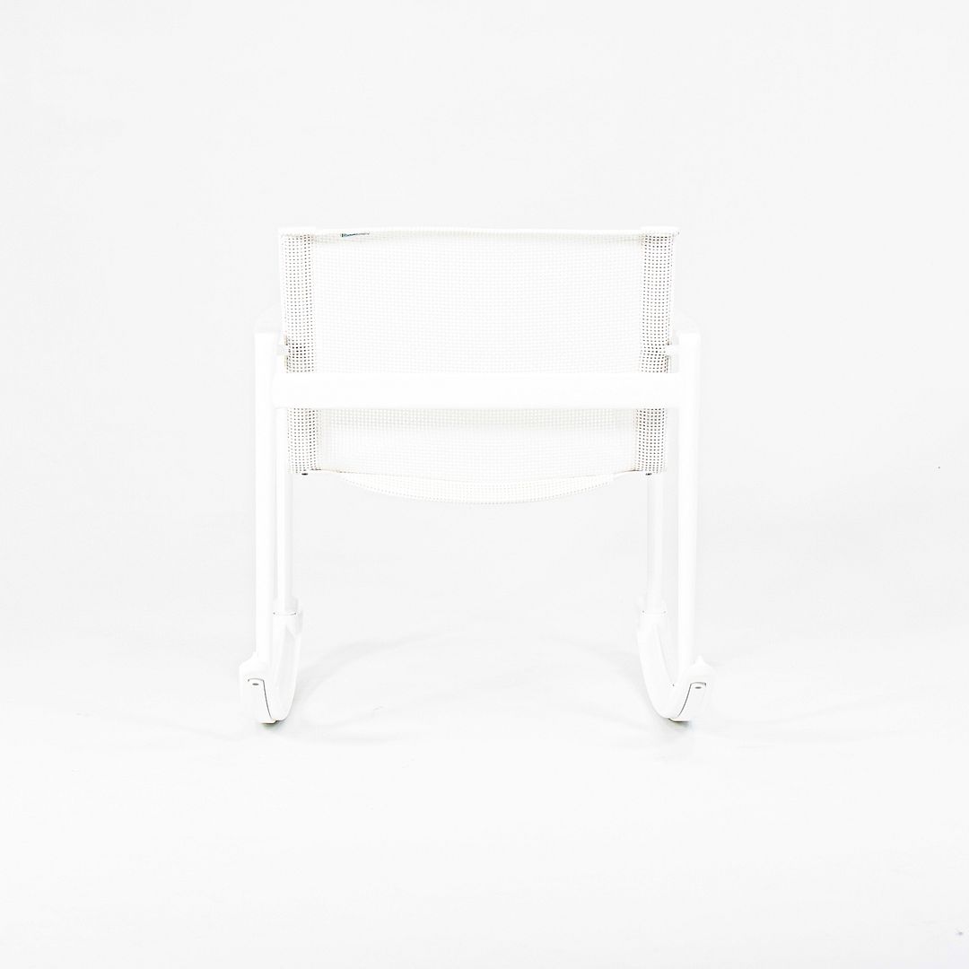 SOLD 2022 Richard Schultz 1966 Series Single Rocker / Rocking Chair for Knoll in White on White