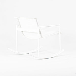 SOLD 2022 Richard Schultz 1966 Series Single Rocker / Rocking Chair for Knoll in White on White