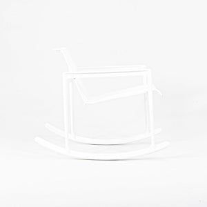 SOLD 2022 Richard Schultz 1966 Series Single Rocker / Rocking Chair for Knoll in White on White