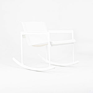SOLD 2022 Richard Schultz 1966 Series Single Rocker / Rocking Chair for Knoll in White on White