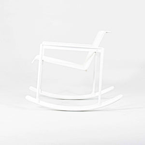 SOLD 2022 Richard Schultz 1966 Series Single Rocker / Rocking Chair for Knoll in White on White