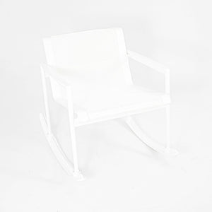 SOLD 2022 Richard Schultz 1966 Series Single Rocker / Rocking Chair for Knoll in White on White