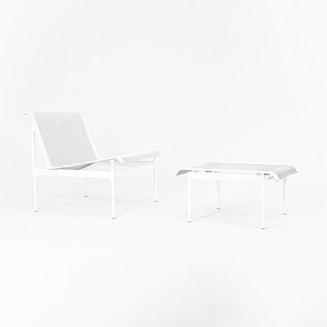 SOLD 2021 Swell Lounge Chair by Richard Schultz for Knoll in White with Gray Mesh