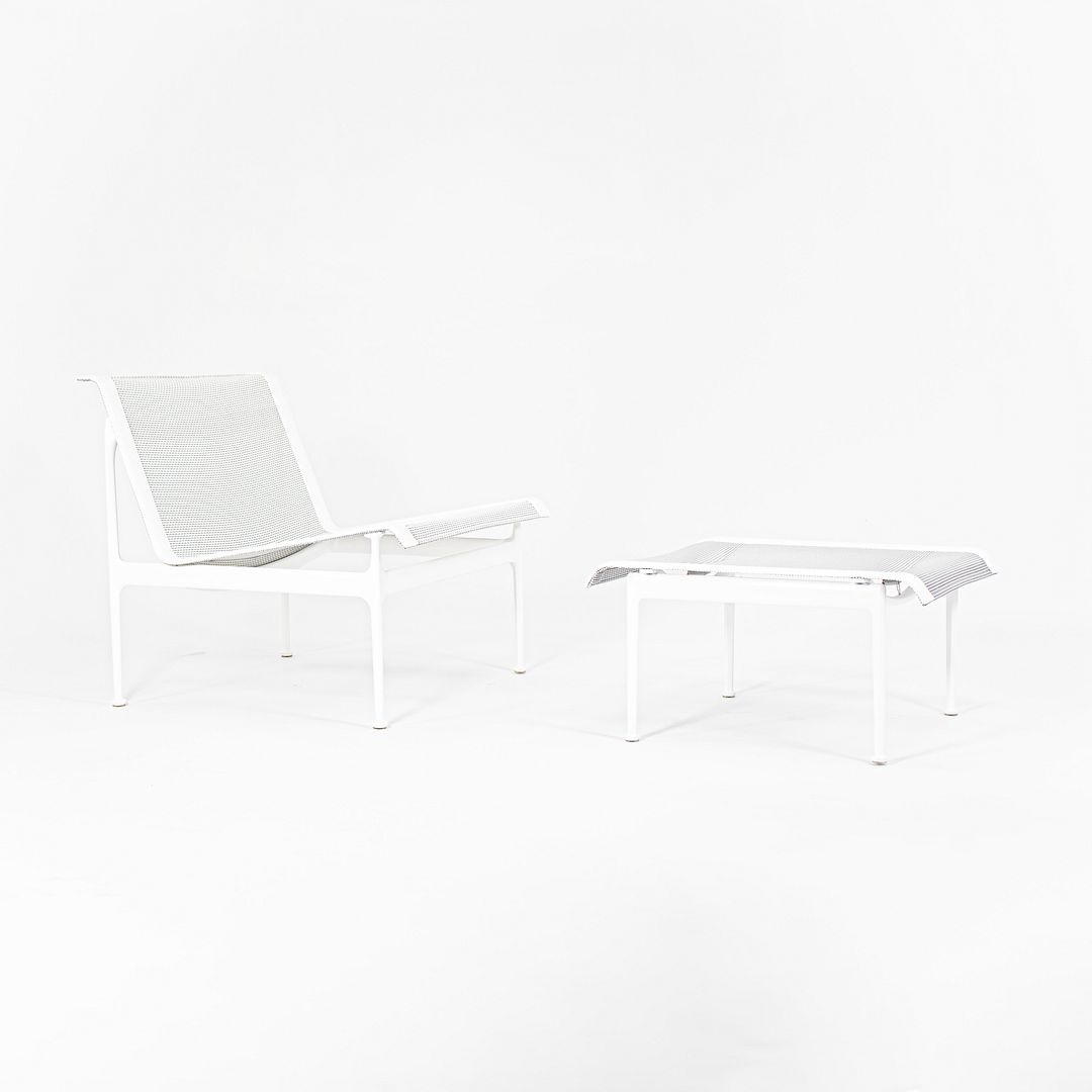 2021 Swell Lounge Chair by Richard Schultz for Knoll in White with Gray Mesh