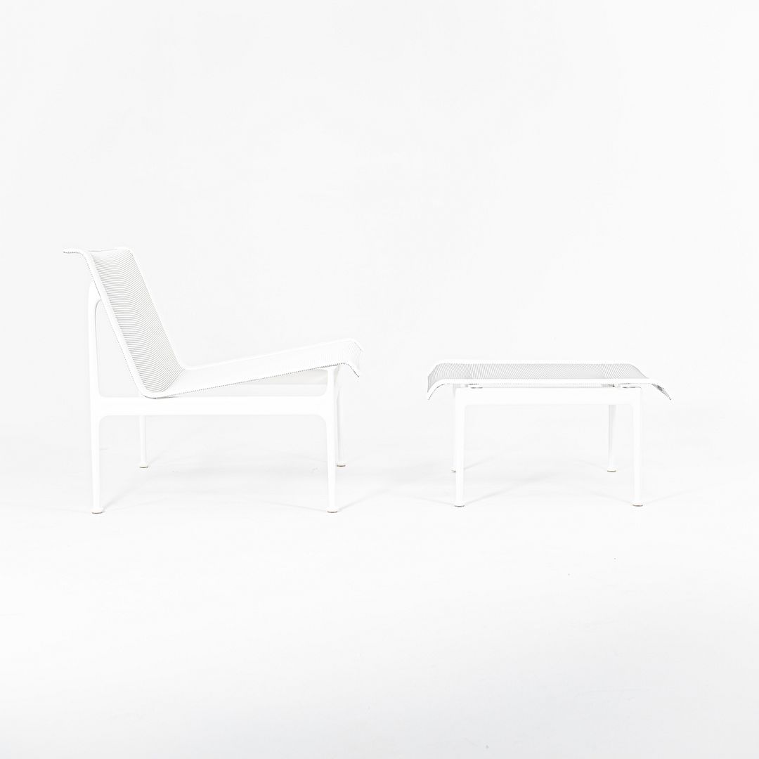 SOLD 2021 Swell Lounge Chair by Richard Schultz for Knoll in White with Gray Mesh