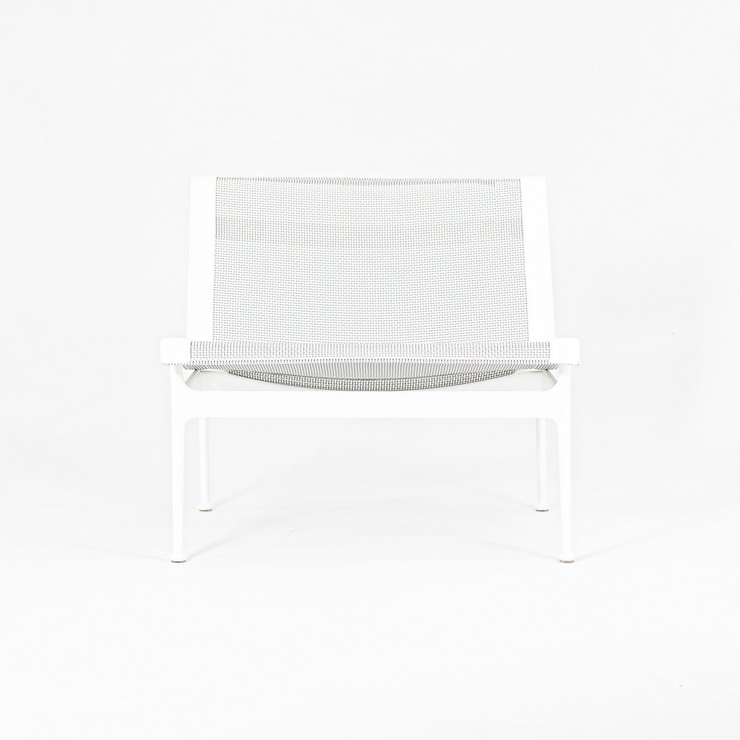 SOLD 2021 Swell Lounge Chair by Richard Schultz for Knoll in White with Gray Mesh