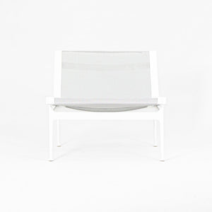 SOLD 2021 Swell Lounge Chair by Richard Schultz for Knoll in White with Gray Mesh