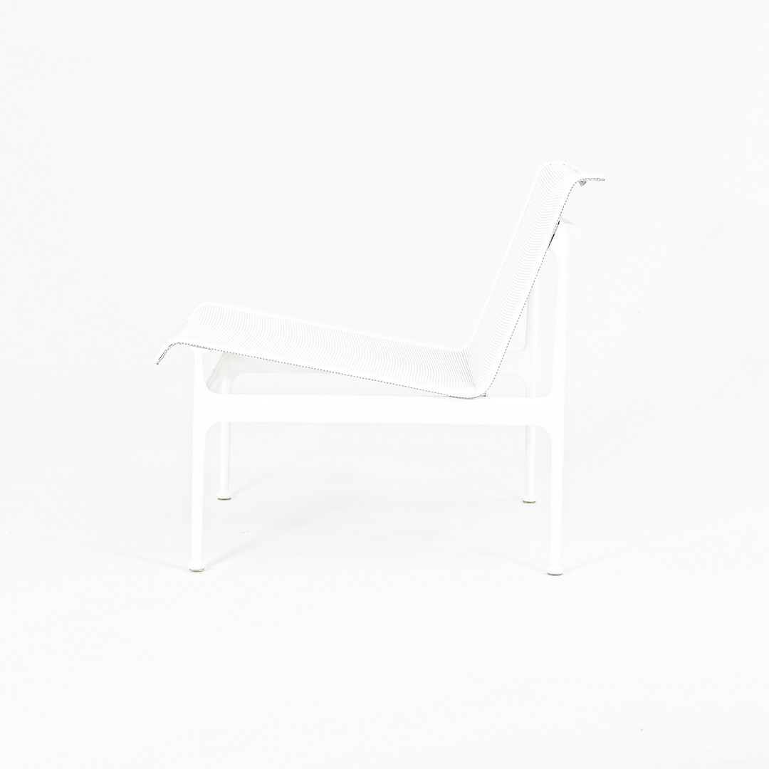 SOLD 2021 Swell Lounge Chair by Richard Schultz for Knoll in White with Gray Mesh
