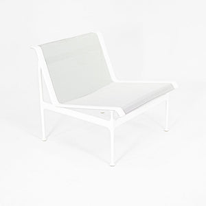 SOLD 2021 Swell Lounge Chair by Richard Schultz for Knoll in White with Gray Mesh