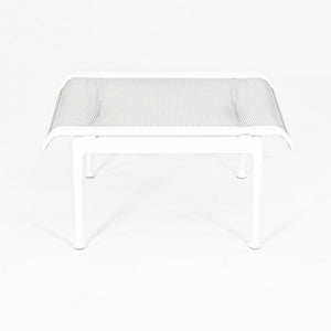 2021 Richard Schultz for Knoll 1966 Series Ottoman in White with Gray Mesh