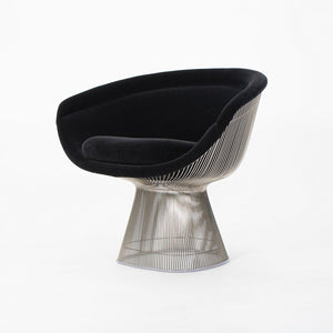 SOLD 2021 1715L Platner Lounge Chair by Warren Platner for Knoll in Black Velvet