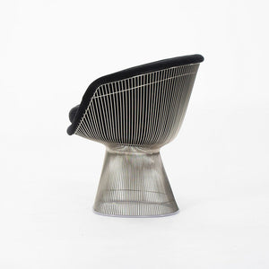 SOLD 2021 1715L Platner Lounge Chair by Warren Platner for Knoll in Black Velvet