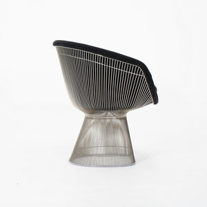 SOLD 2021 1715L Platner Lounge Chair by Warren Platner for Knoll in Black Velvet