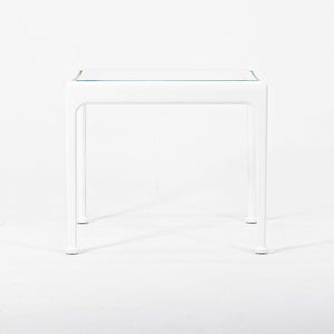 SOLD 2022 Richard Schultz for Knoll 1966 Series End Table in White with Glass Top