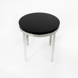 1990s Venlo by Cumberland Side Table in Stainless with Black Marble Top
