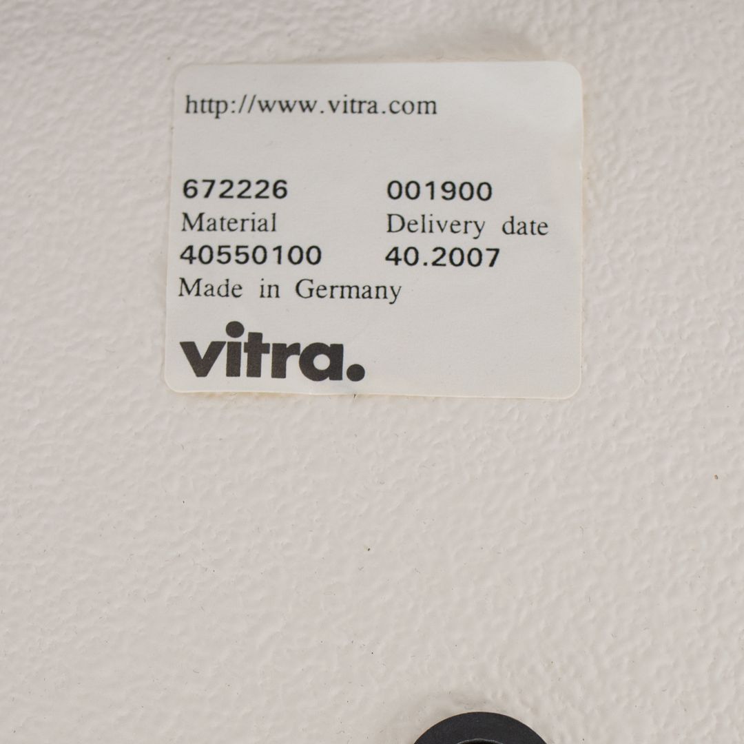 2007 Coconut Lounge Chair by George Nelson for Vitra in Black Leather with White Shell