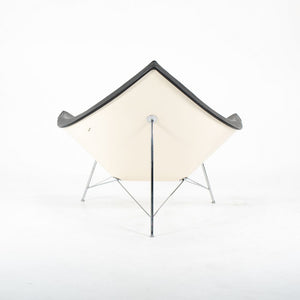 2007 Coconut Lounge Chair by George Nelson for Vitra in Black Leather with White Shell