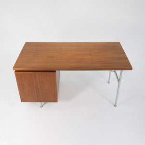 SOLD 1959 Executive Office Group Desk by George Nelson for Herman Miller in Walnut and Chromed Steel